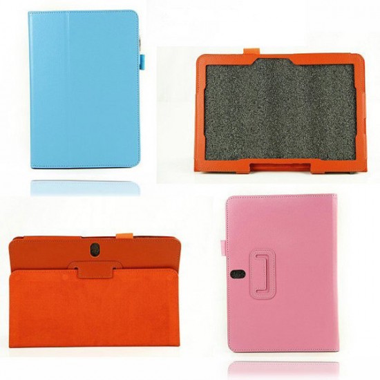 Lichee Pattern Folding Stand PU Leather Case For SAMSUNG T520 Lichee Pattern Folding Stand PU Leather Case For SAMSUNG T520