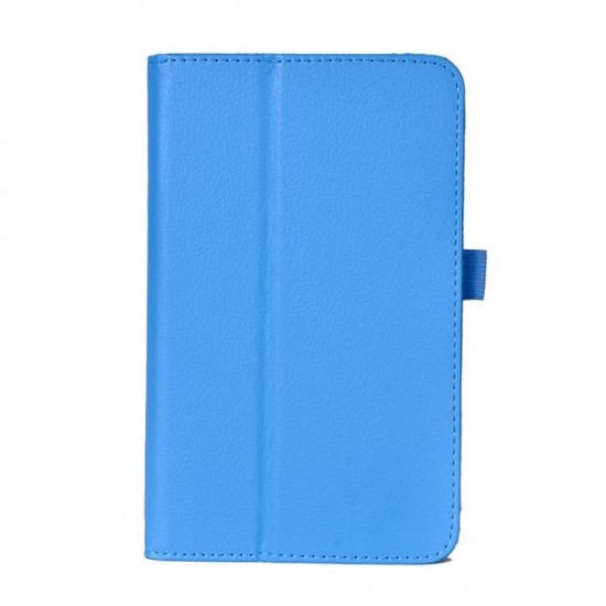 Lichee Pattern PU Leather Case Folding Stand Cover For ME176