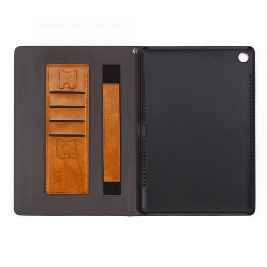 Multifunction Silk Grain Folding PU Leather Case Cover For Huawei M5 10.8 Inch Tablet