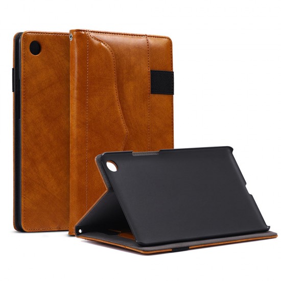 Multifunction Silk Grain Folding PU Leather Case Cover For Huawei M5 8.4 Inch Tablet