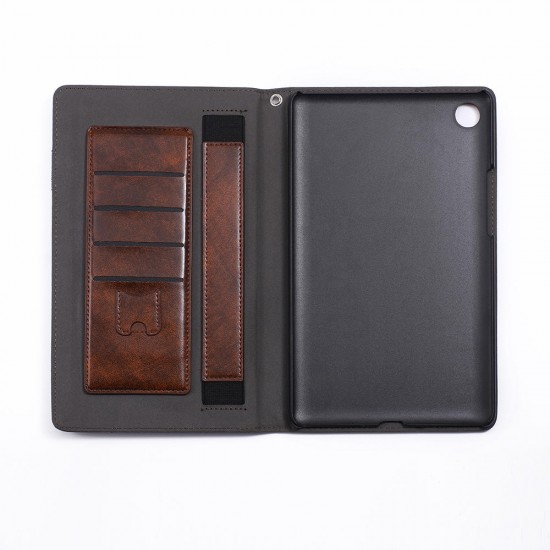 Multifunction Silk Grain Folding PU Leather Case Cover For Huawei M5 8.4 Inch Tablet