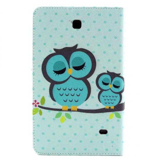 Owl Pattern Folio PU Leather Case Cover For Samsung T230 Owl Pattern Folio PU Leather Case Cover For Samsung T230