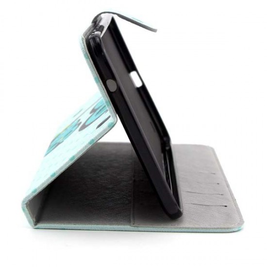 Owl Pattern Folio PU Leather Case Cover For Samsung T230 Owl Pattern Folio PU Leather Case Cover For Samsung T230