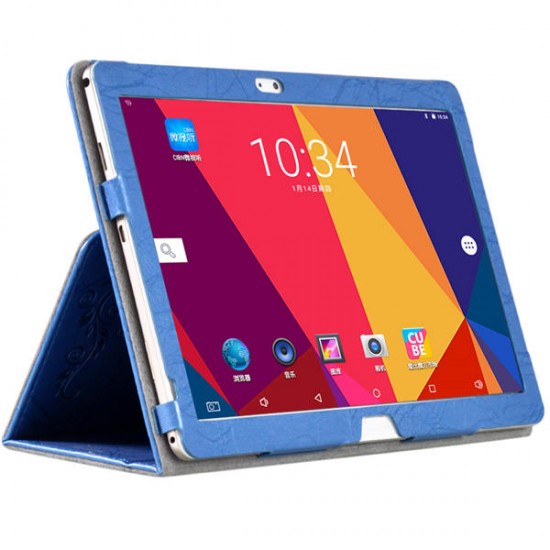 PU Leather Case Folding Stand Cover For 10.1 inch Cube Free Young X7 Tablet Blue PU Leather Case Folding Stand Cover For 10.1 inch Cube Free Young X7 Tablet Blue