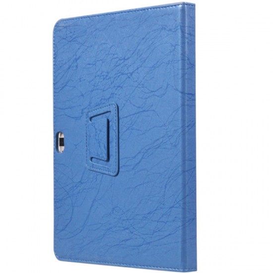 PU Leather Case Folding Stand Cover For 10.1 inch Cube Free Young X7 Tablet Blue