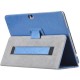 PU Leather Case Folding Stand Cover For 10.1 inch Cube Free Young X7 Tablet Blue