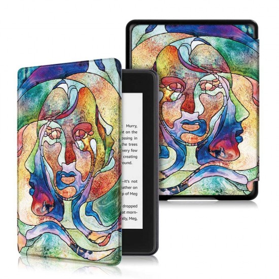 Printing Tablet Case Cover for Kindle Paperwhite4 - Young Lady Printing Tablet Case Cover for Kindle Paperwhite4 - Young Lady