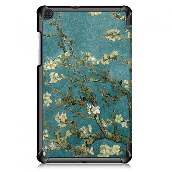 Printing Tri-Fold Tablet Case for Samsung Tab A 8.0 2019 - Apricot Blossom Printing Tri-Fold Tablet Case for Samsung Tab A 8.0 2019 - Apricot Blossom