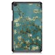 Printing Tri-Fold Tablet Case for Samsung Tab A 8.0 2019 - Apricot Blossom Printing Tri-Fold Tablet Case for Samsung Tab A 8.0 2019 - Apricot Blossom
