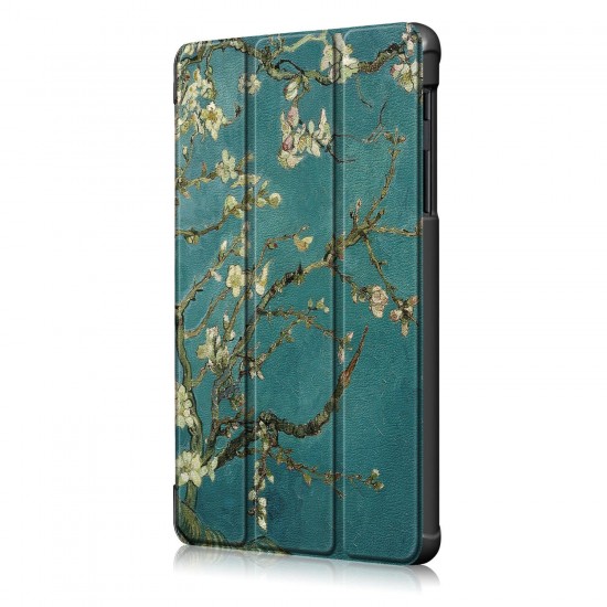 Printing Tri-Fold Tablet Case for Samsung Tab A 8.0 2019 - Apricot Blossom