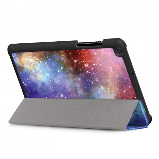 Printing Tri-Fold Tablet Case for Samsung Tab A 8.0 2019 - Milky Way