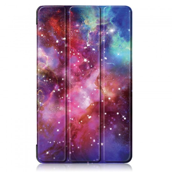 Printing Tri-Fold Tablet Case for Samsung Tab A 8.0 2019 - Milky Way