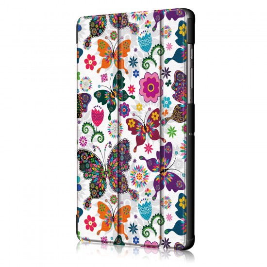 Printing Tri-Fold Tablet Case for Samsung Tab S6 10.5 - Butterfly Printing Tri-Fold Tablet Case for Samsung Tab S6 10.5 - Butterfly
