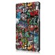 Printing Tri-Fold Tablet Case for Samsung Tab S6 10.5 - Doodle Printing Tri-Fold Tablet Case for Samsung Tab S6 10.5 - Doodle