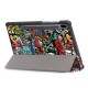 Printing Tri-Fold Tablet Case for Samsung Tab S6 10.5 - Doodle Printing Tri-Fold Tablet Case for Samsung Tab S6 10.5 - Doodle