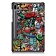 Printing Tri-Fold Tablet Case for Samsung Tab S6 10.5 - Doodle Printing Tri-Fold Tablet Case for Samsung Tab S6 10.5 - Doodle
