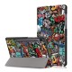 Printing Tri-Fold Tablet Case for Samsung Tab S6 10.5 - Doodle Printing Tri-Fold Tablet Case for Samsung Tab S6 10.5 - Doodle