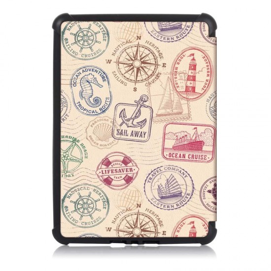TPU Printing Tablet Case Cover for Kindle Paperwhite4 - Stamp