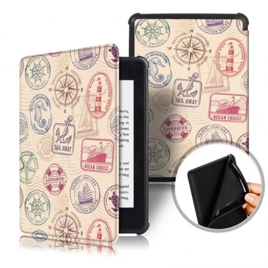 TPU Printing Tablet Case Cover for Kindle Paperwhite4 - Stamp