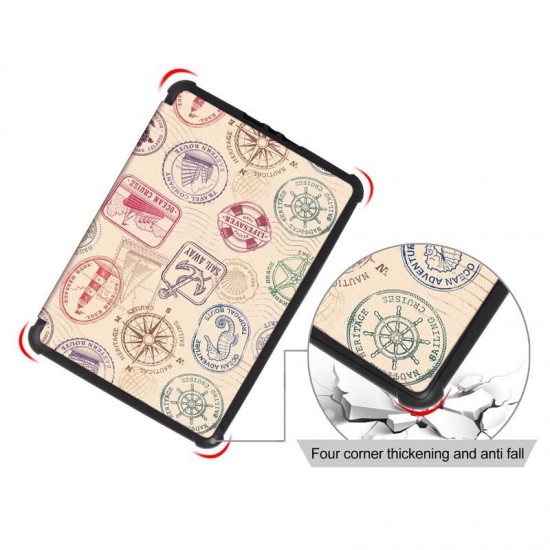 TPU Printing Tablet Case Cover for Kindle Paperwhite4 - Stamp