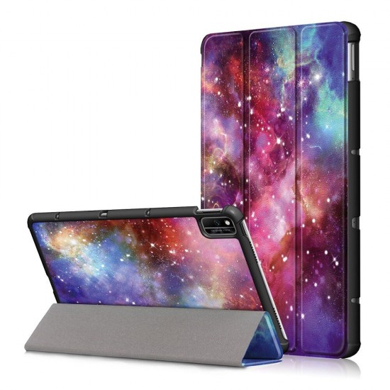 Tri-Fold Painted Galaxy PU Leather Folding Stand Case for 10.4 Inch Honor V6 Tablet Tri-Fold Painted Galaxy PU Leather Folding Stand Case for 10.4 Inch Honor V6 Tablet