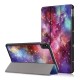 Tri-Fold Painted Galaxy PU Leather Folding Stand Case for 10.4 Inch Honor V6 Tablet