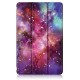 Tri-Fold Painted Galaxy PU Leather Folding Stand Case for 10.4 Inch Honor V6 Tablet