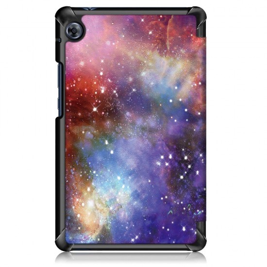 Tri-Fold Painted Galaxy PU Leather Folding Stand Case for 8 Inch Huawei MatePad T8 Tablet Tri-Fold Painted Galaxy PU Leather Folding Stand Case for 8 Inch Huawei MatePad T8 Tablet