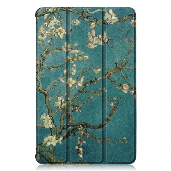 Tri-Fold Pringting Tablet Case Cover for Lenovo Tab M10 Plus Tablet - Apricot Blossom Version Tri-Fold Pringting Tablet Case Cover for Lenovo Tab M10 Plus Tablet - Apricot Blossom Version