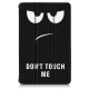 Tri-Fold Pringting Tablet Case Cover for Lenovo Tab M10 Plus Tablet - Big Eyes Version