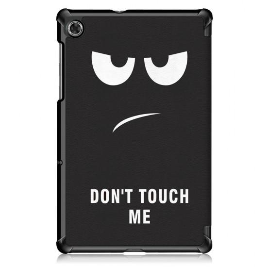 Tri-Fold Pringting Tablet Case Cover for Lenovo Tab M10 Plus Tablet - Big Eyes Version Tri-Fold Pringting Tablet Case Cover for Lenovo Tab M10 Plus Tablet - Big Eyes Version