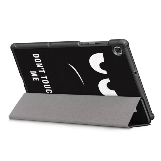 Tri-Fold Pringting Tablet Case Cover for Lenovo Tab M10 Plus Tablet - Big Eyes Version