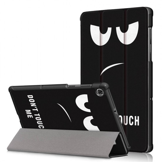 Tri-Fold Pringting Tablet Case Cover for Lenovo Tab M10 Plus Tablet - Big Eyes Version Tri-Fold Pringting Tablet Case Cover for Lenovo Tab M10 Plus Tablet - Big Eyes Version
