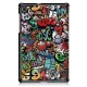 Tri-Fold Pringting Tablet Case Cover for Lenovo Tab M10 Plus Tablet - Doodle Version Tri-Fold Pringting Tablet Case Cover for Lenovo Tab M10 Plus Tablet - Doodle Version