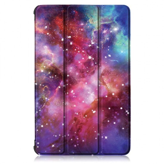 Tri-Fold Pringting Tablet Case Cover for Lenovo Tab M10 Plus Tablet - Galactics Version