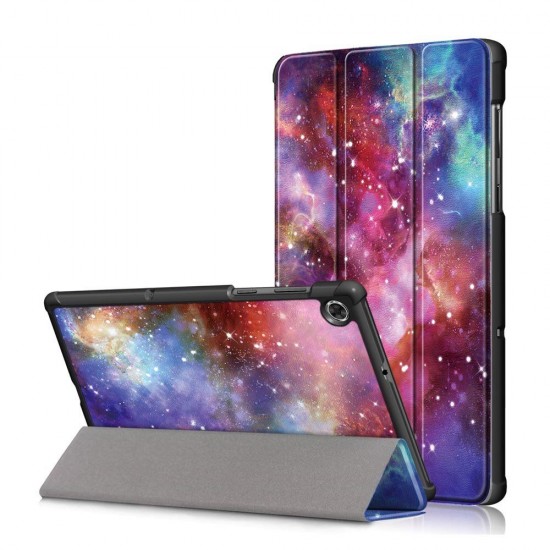 Tri-Fold Pringting Tablet Case Cover for Lenovo Tab M10 Plus Tablet - Galactics Version