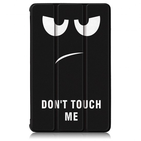 Tri-Fold Pringting Tablet Case Cover for Lenovo Tab M8 Tablet - Big Eyes Version