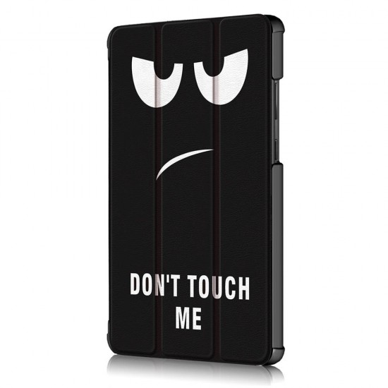 Tri-Fold Pringting Tablet Case Cover for Lenovo Tab M8 Tablet - Big Eyes Version