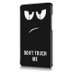 Tri-Fold Pringting Tablet Case Cover for Lenovo Tab M8 Tablet - Big Eyes Version Tri-Fold Pringting Tablet Case Cover for Lenovo Tab M8 Tablet - Big Eyes Version