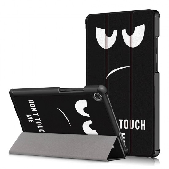 Tri-Fold Pringting Tablet Case Cover for Lenovo Tab M8 Tablet - Big Eyes Version Tri-Fold Pringting Tablet Case Cover for Lenovo Tab M8 Tablet - Big Eyes Version