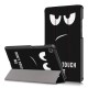 Tri-Fold Pringting Tablet Case Cover for Lenovo Tab M8 Tablet - Big Eyes Version Tri-Fold Pringting Tablet Case Cover for Lenovo Tab M8 Tablet - Big Eyes Version