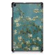 Tri-Fold Pringting Tablet Case Cover for Samsung Galaxy Tab A 10.1 2019 T510 Tablet - Apricot Blossom