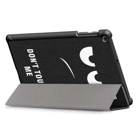 Tri-Fold Pringting Tablet Case Cover for Samsung Galaxy Tab A 10.1 2019 T510 Tablet - Big Eyes