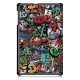 Tri-Fold Pringting Tablet Case Cover for Samsung Galaxy Tab A 10.1 2019 T510 Tablet - Doodle