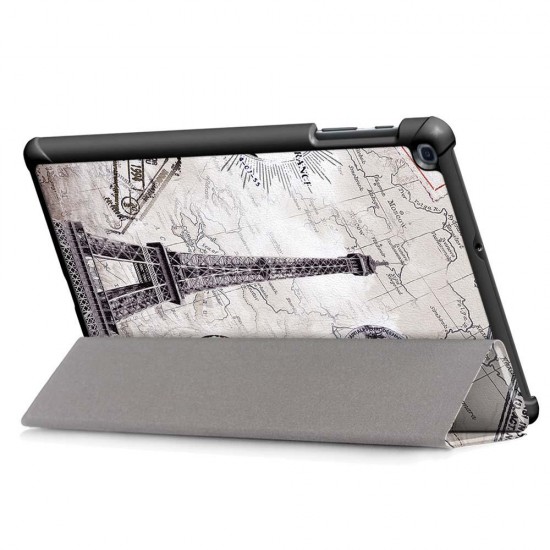 Tri-Fold Pringting Tablet Case Cover for Samsung Galaxy Tab A 10.1 2019 T510 Tablet - Tower Tri-Fold Pringting Tablet Case Cover for Samsung Galaxy Tab A 10.1 2019 T510 Tablet - Tower