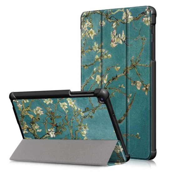Tri-Fold Pringting Tablet Case Cover for Samsung Galaxy Tab A 8.0 2019 SM-P200 P205 Tablet - Apricot Blossom Tri-Fold Pringting Tablet Case Cover for Samsung Galaxy Tab A 8.0 2019 SM-P200 P205 Tablet - Apricot Blossom