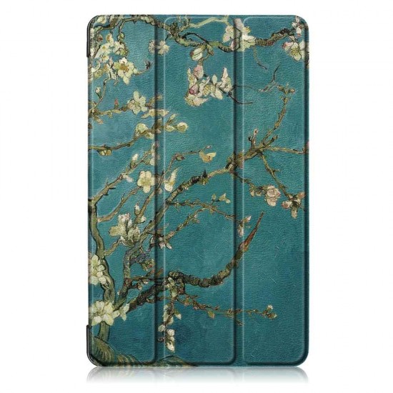 Tri-Fold Pringting Tablet Case Cover for Samsung Galaxy Tab A 8.0 2019 SM-P200 P205 Tablet - Apricot Blossom Tri-Fold Pringting Tablet Case Cover for Samsung Galaxy Tab A 8.0 2019 SM-P200 P205 Tablet - Apricot Blossom
