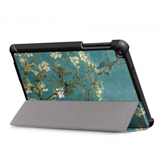Tri-Fold Pringting Tablet Case Cover for Samsung Galaxy Tab A 8.0 2019 SM-P200 P205 Tablet - Apricot Blossom Tri-Fold Pringting Tablet Case Cover for Samsung Galaxy Tab A 8.0 2019 SM-P200 P205 Tablet - Apricot Blossom