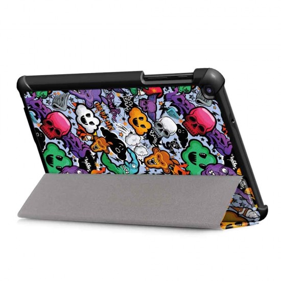 Tri-Fold Pringting Tablet Case Cover for Samsung Galaxy Tab A 8.0 2019 SM-P200 P205 Tablet - Cloud Tri-Fold Pringting Tablet Case Cover for Samsung Galaxy Tab A 8.0 2019 SM-P200 P205 Tablet - Cloud