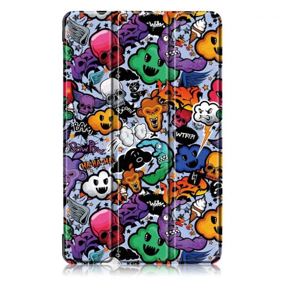 Tri-Fold Pringting Tablet Case Cover for Samsung Galaxy Tab A 8.0 2019 SM-P200 P205 Tablet - Cloud Tri-Fold Pringting Tablet Case Cover for Samsung Galaxy Tab A 8.0 2019 SM-P200 P205 Tablet - Cloud